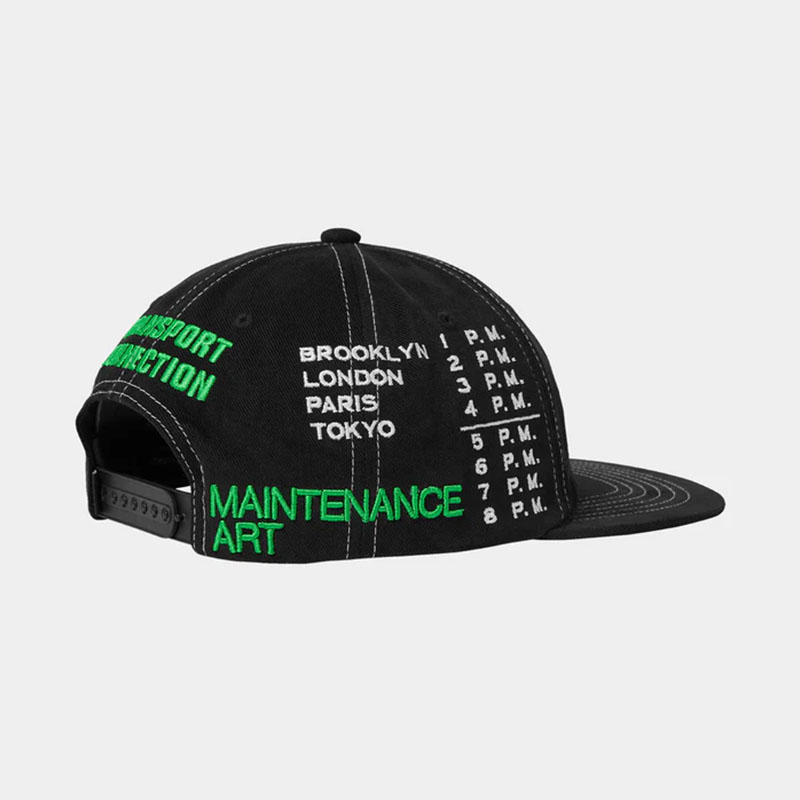 HUF(ハフ)/ TRANSPORT CONNECTION SNAPBACK -BLACK-