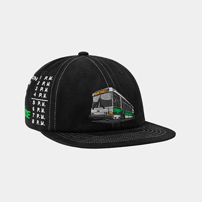 HUF(ハフ)/ TRANSPORT CONNECTION SNAPBACK -BLACK-
