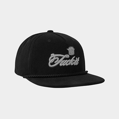 HUF(ハフ)/ FUCK IT LUX SNAPBACK -BLACK-