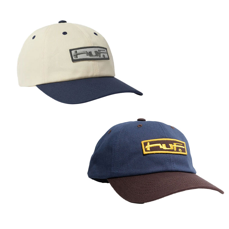 HUF(ハフ)/ STRETCH LOGO 6 PANEL CV HAT -2.COLOR-