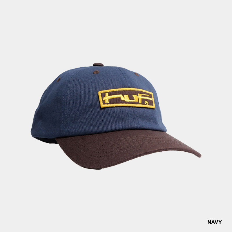 HUF(ハフ)/ STRETCH LOGO 6 PANEL CV HAT -2.COLOR-