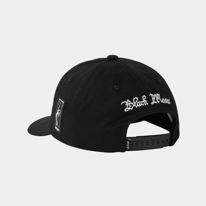 HUF(ハフ)/ ISAAC HAYES 6 PANEL HAT -BLACK-