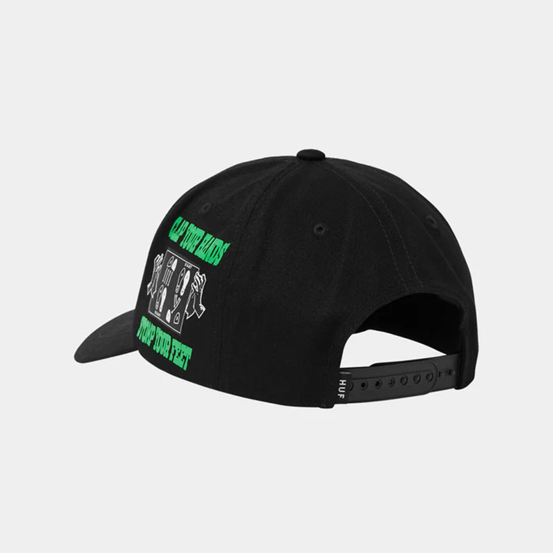 HUF(ハフ)/ EVERYBODY GET LOOSE SNAPBACK -BLACK-
