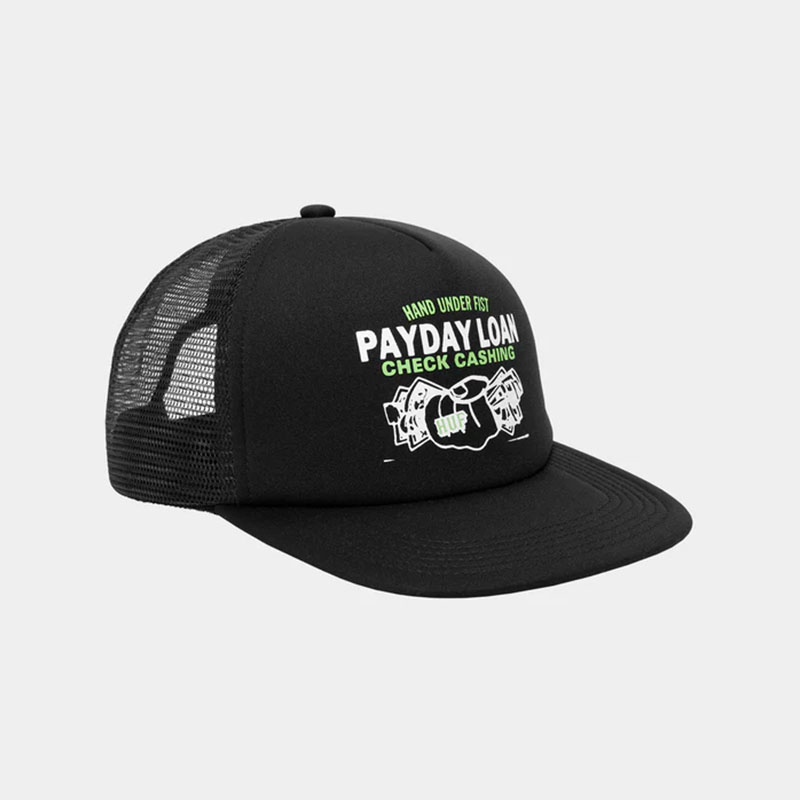 HUF(ハフ)/ PAY DAY TRUCKER -2.COLOR-(BLACK)