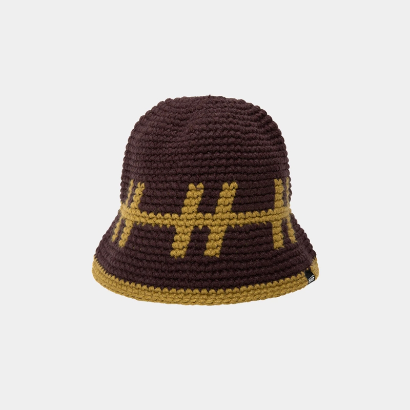 HUF(ハフ)/ FILLMORE KNIT BUCKET HAT -2.COLOR-(BROWN)