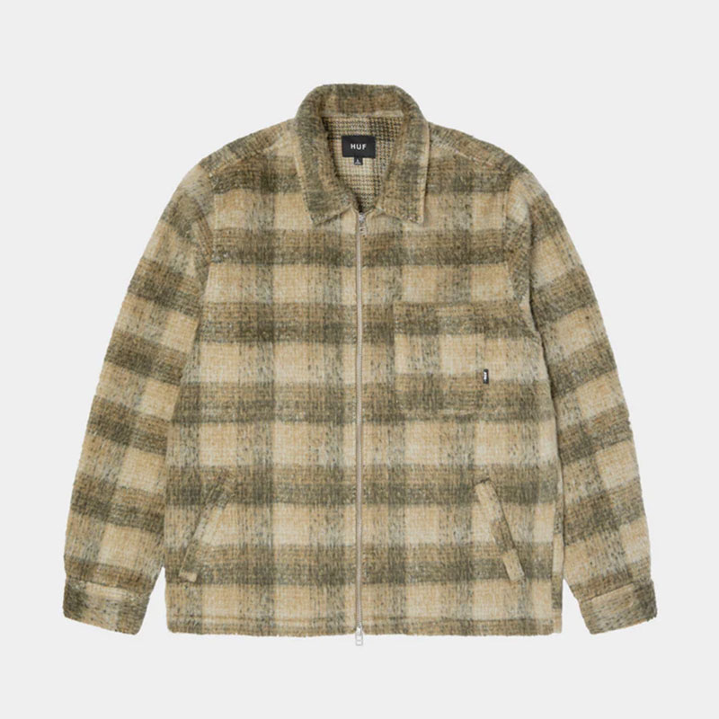 HUF(ハフ)/ MEGABLAST PLAID JACKET -2.COLOR-(DESERT)