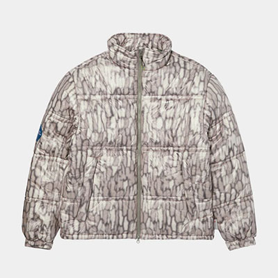 HUF(ハフ)/ 89 WARPED CAMO TYVEK PUFFER -MUTED CAMO-