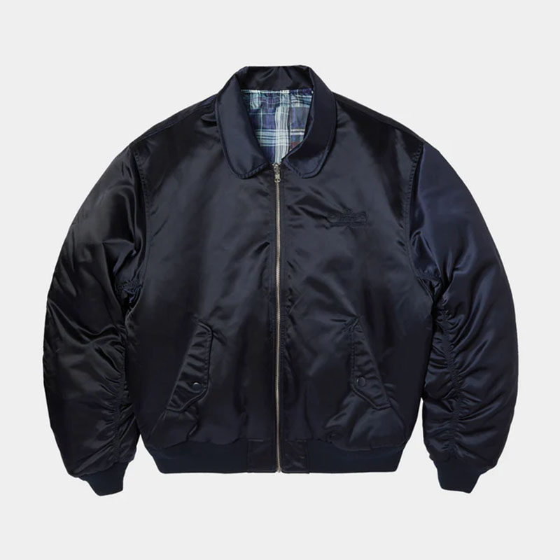 HUF(ハフ)/ CLOTHIERS REVERSIBLE FLIGHT JACKET -NAVY-