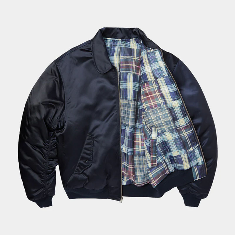 HUF(ハフ)/ CLOTHIERS REVERSIBLE FLIGHT JACKET -NAVY-