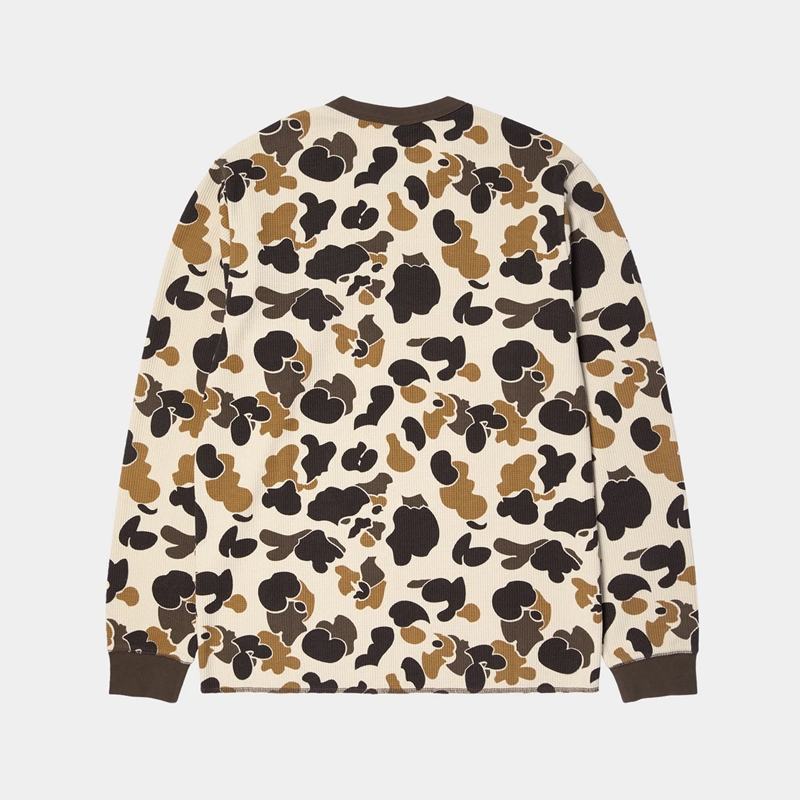 HUF(ハフ)/ SHRADER CAMO L/S THERMAL -DUCK CAMO-