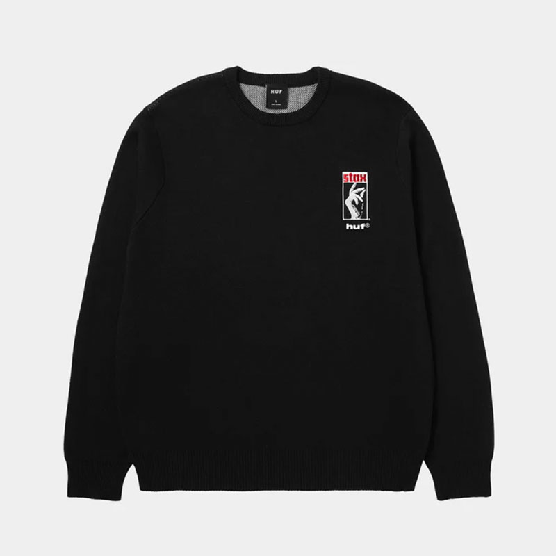 HUF(ハフ)/ BLACK MOSES KNIT SWEATER -BLACK-