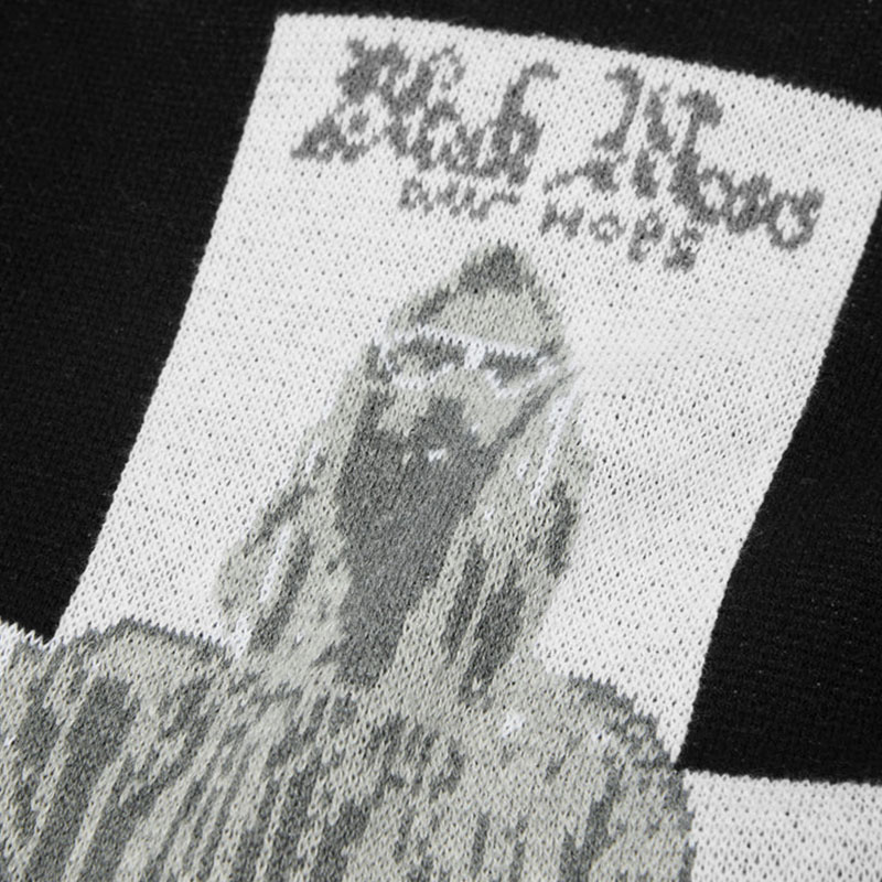 HUF(ハフ)/ BLACK MOSES KNIT SWEATER -BLACK-