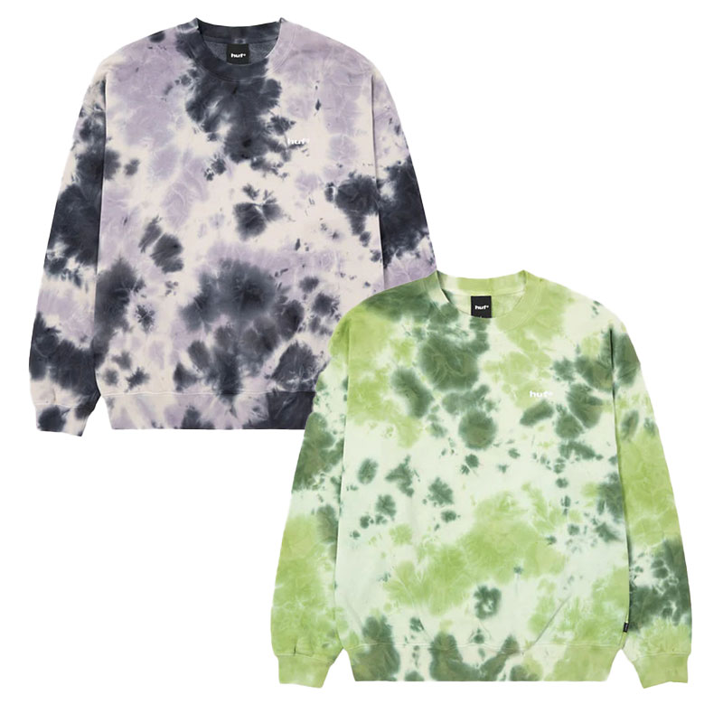 HUF(ハフ)/ TIE DYE 89 LOGO CREW -2COLOR-