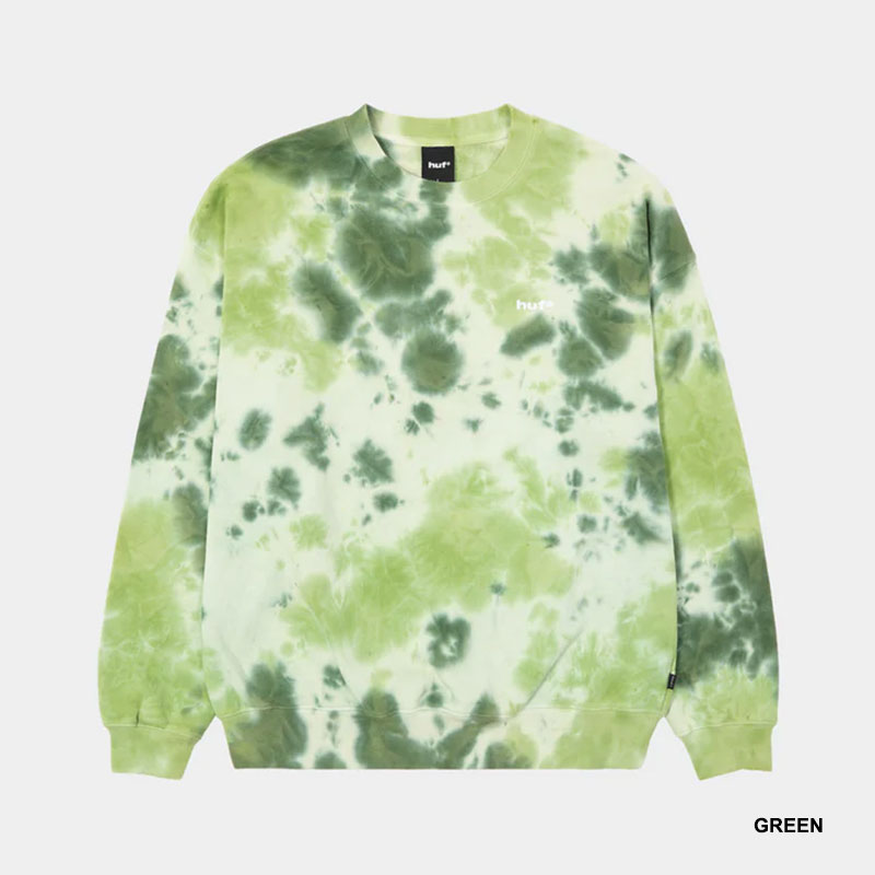 HUF(ハフ)/ TIE DYE 89 LOGO CREW -2COLOR-