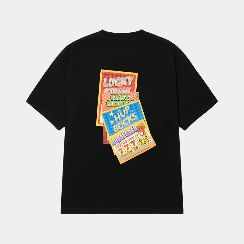HUF(ハフ)/ LUCKY SS TEE -2.COLOR-(BLACK)