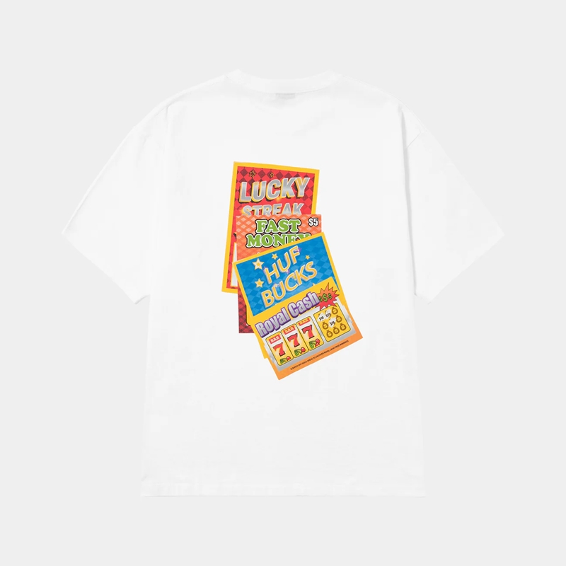 HUF(ハフ)/ LUCKY SS TEE -2.COLOR-(WHITE)