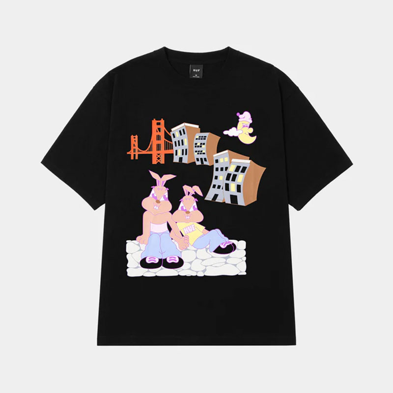 HUF(ハフ)/ BAE VIEW SS TEE -BLACK-