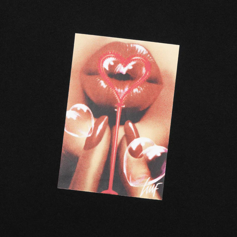 HUF(ハフ)/ BUBBLE SS TEE -BLACK-