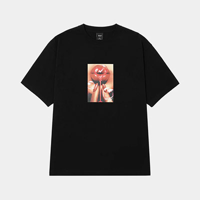 HUF(ハフ)/ BUBBLE SS TEE -BLACK-