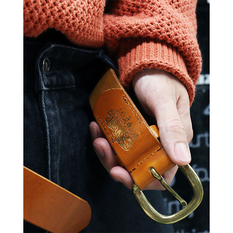 JHAKX(ジャークス)/ A Long Life Partners Belt -BROWN-