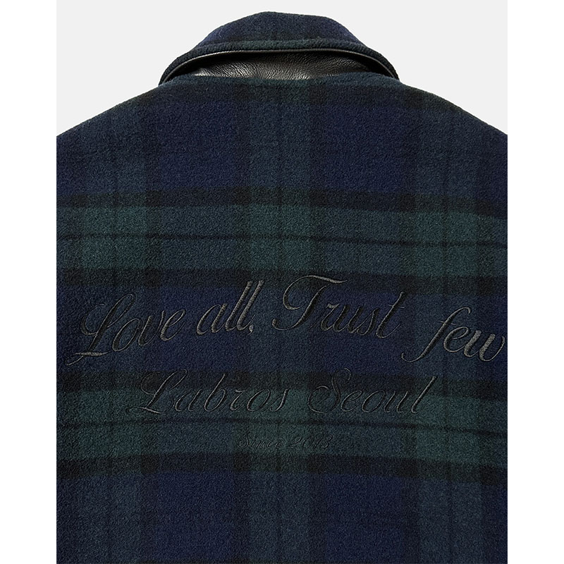 LABROS(ラブロス)/ PLAID STADIUM JACKET -GREEN-