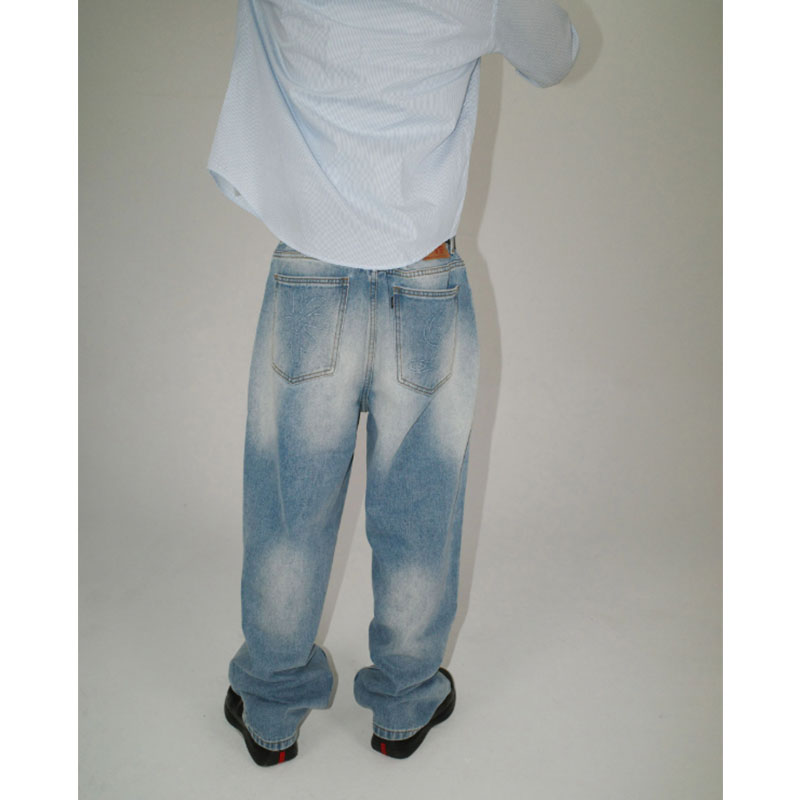 LABROS(ラブロス)/ BIG STITCH WASHED JEANS -LIGHT INDIGO-