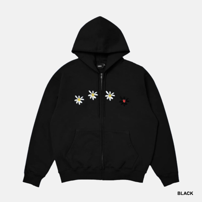 LABROS(ラブロス)/ 4 DAISIES TERRY ZIP UP HOODIE -2COLOR-