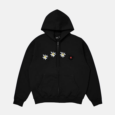 LABROS(ラブロス)/ 4 DAISIES TERRY ZIP UP HOODIE -2COLOR-