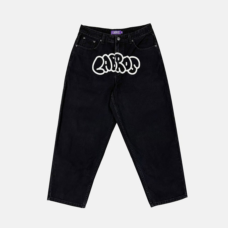LABROS(ラブロス)/ BUBBLE ARC LOGO JEANS -BLACK-