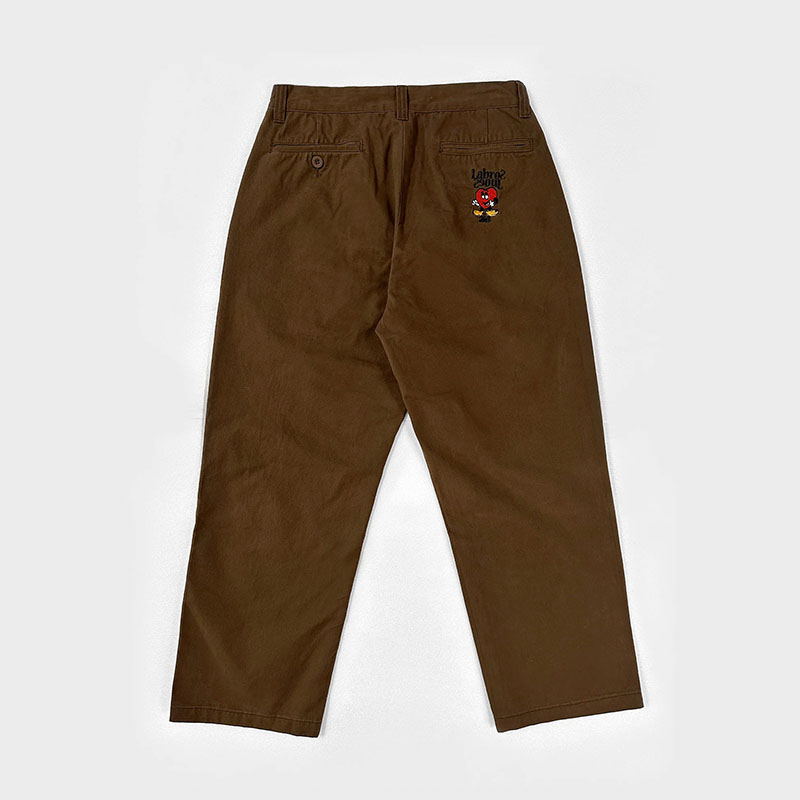 LABROS(ラブロス)/ HEARTIE CHINO PANTS -BROWN-