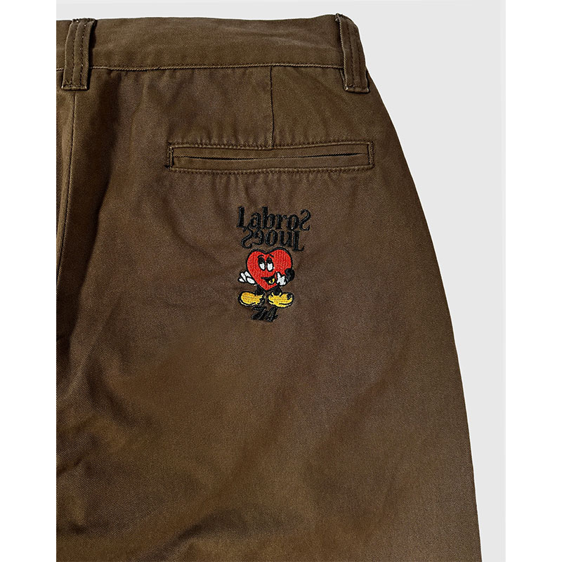LABROS(ラブロス)/ HEARTIE CHINO PANTS -BROWN-