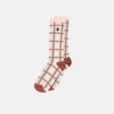 LABROS(ラブロス)/ SYMBOL PLAID SOCKS -PALE PINK-
