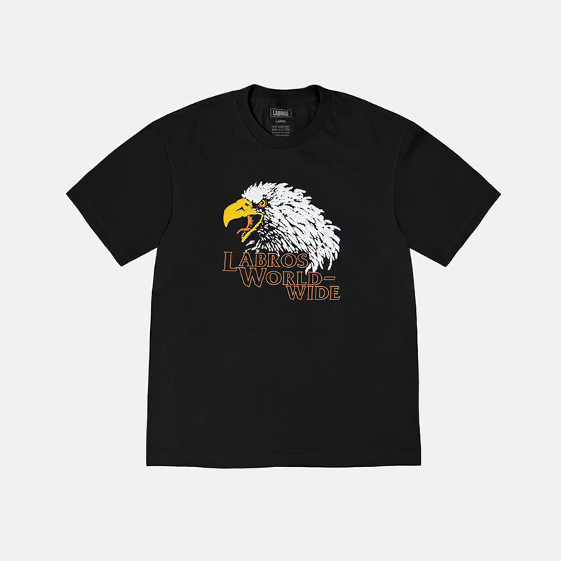 LABROS(ラブロス)/ EAGLE TEE -BLACK-