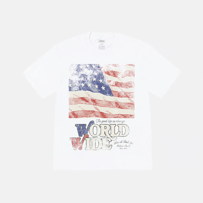 LABROS(ラブロス)/ FLAG TEE -2COLOR-(WHITE)