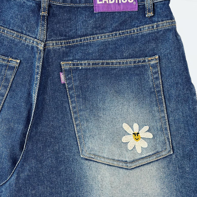 LABROS(ラブロス)/ SMART DAISY CAT BRUSH BAGGY JEANS -2COLOR-