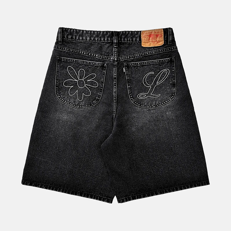 LABROS(ラブロス)/ BIG STITCH SHORTS -BLACK-