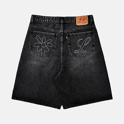 LABROS(ラブロス)/ BIG STITCH SHORTS -BLACK-
