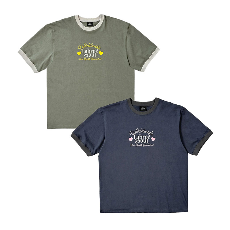 LABROS(ラブロス)/ WW FLIP LOGO RINGER TEE -2COLOR-
