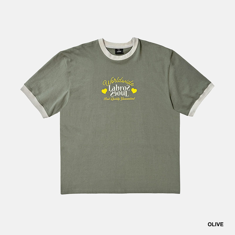 LABROS(ラブロス)/ WW FLIP LOGO RINGER TEE -2COLOR-