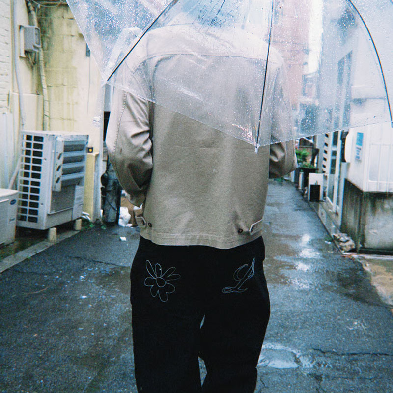 LABROS(ラブロス)/ BIG STITCH BAGGY JEANS -BLACK-