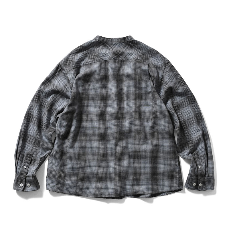 LFYT(エルエフワイティー)/ NEP TWILL CHECK BAND COLLAR SHIRT -2.COLOR-