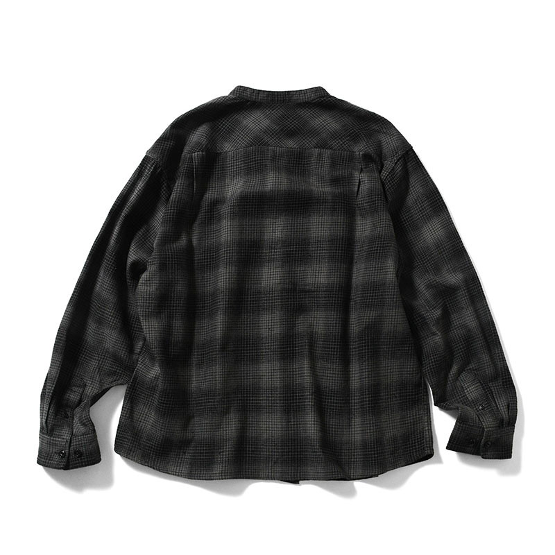 LFYT(エルエフワイティー)/ NEP TWILL CHECK BAND COLLAR SHIRT -2.COLOR-