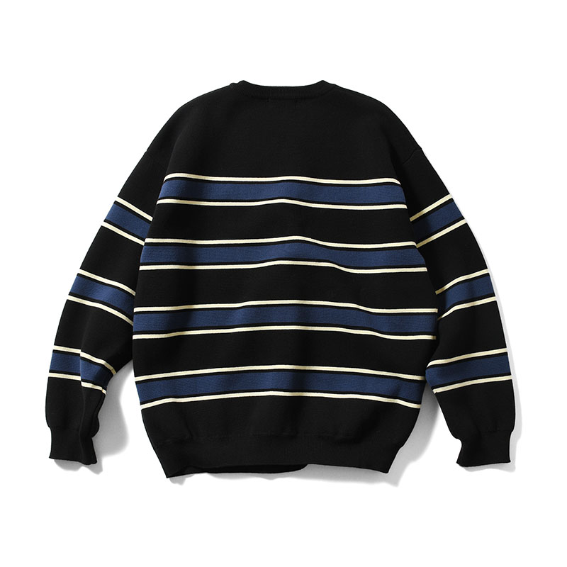 LFYT(エルエフワイティー)/ HERITAGE COTTON KNIT SWEATER -BLACK-