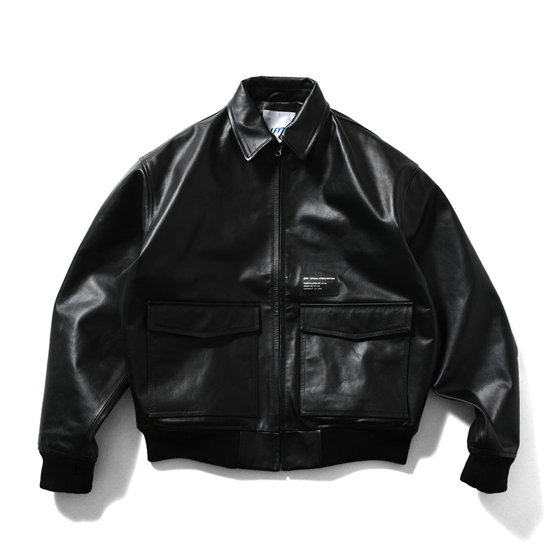 LFYT(エルエフワイティー)/ LEATHER EMBOSS JACKET -BLACK-