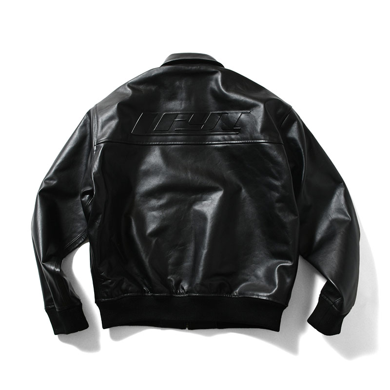 LFYT(エルエフワイティー)/ LEATHER EMBOSS JACKET -BLACK-