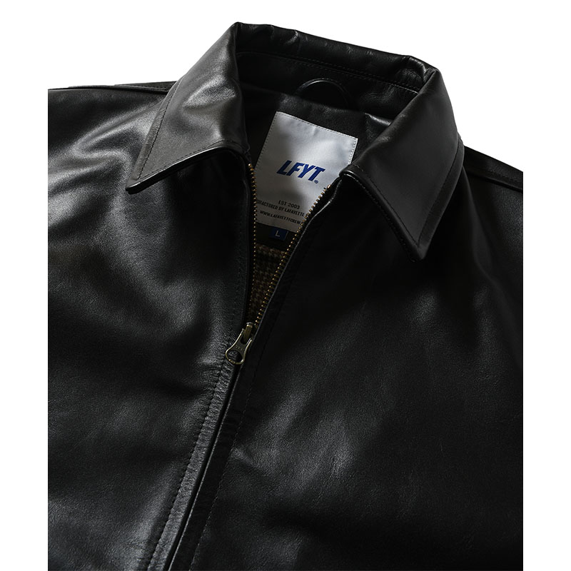 LFYT(エルエフワイティー)/ LEATHER EMBOSS JACKET -BLACK-