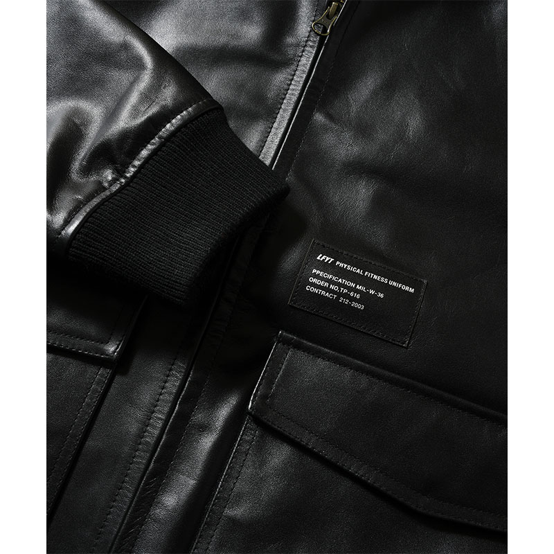 LFYT(エルエフワイティー)/ LEATHER EMBOSS JACKET -BLACK-
