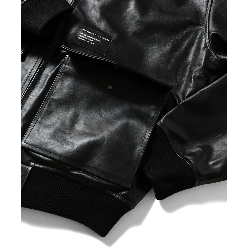 LFYT(エルエフワイティー)/ LEATHER EMBOSS JACKET -BLACK-