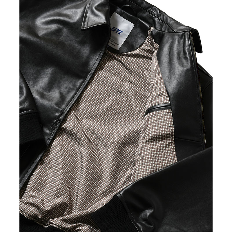 LFYT(エルエフワイティー)/ LEATHER EMBOSS JACKET -BLACK-