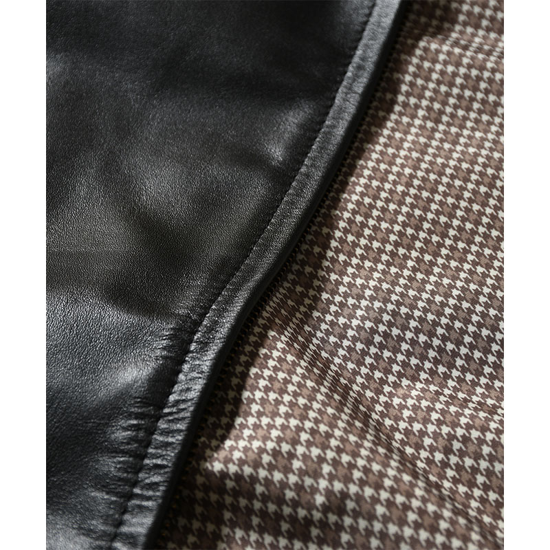 LFYT(エルエフワイティー)/ LEATHER EMBOSS JACKET -BLACK-